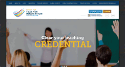 Desktop Screenshot of centerforteacherinnovation.org